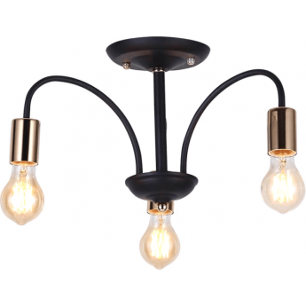 Люстра HIPER 3хE27х60Вт BLACK/GOLD H004-3 Люстра HIPER 3хE27х60Вт BLACK/GOLD H004-3