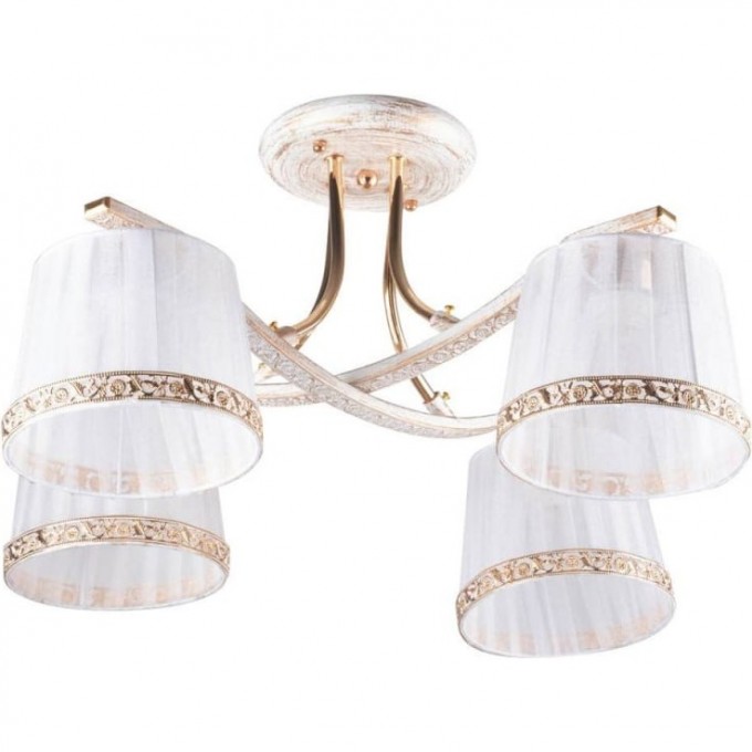Люстра HIPER 4хE27х60Вт WHITE/GOLD H016-4 Люстра HIPER 4хE27х60Вт WHITE/GOLD H016-4