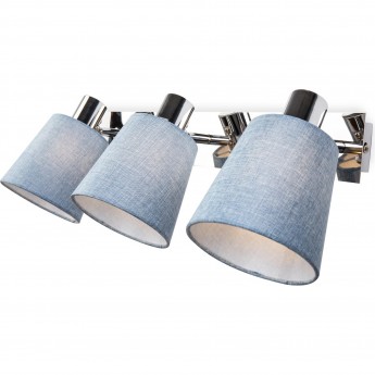 Поворотный светильник HIPER 3хE14х40Вт CHROME/BLUE H113-3 Поворотный светильник HIPER 3хE14х40Вт CHROME/BLUE H113-3